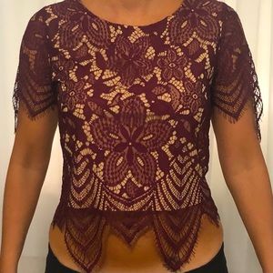 Express Lace Crop Top
